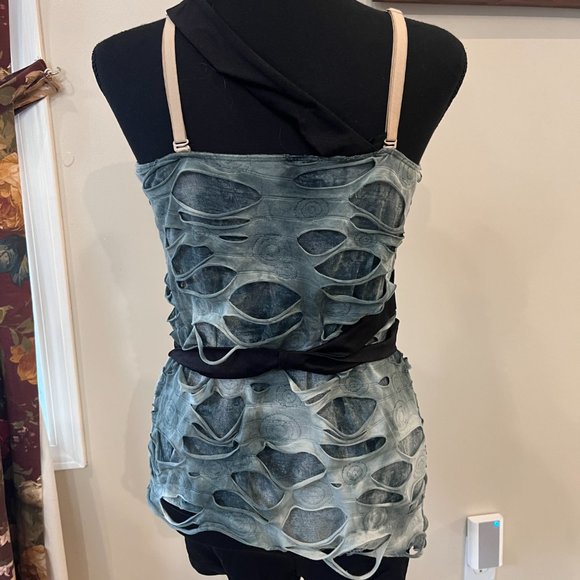 Adult Medium Dance top "shipwrecked" headband/wrist accessories - Picture 2 of 3